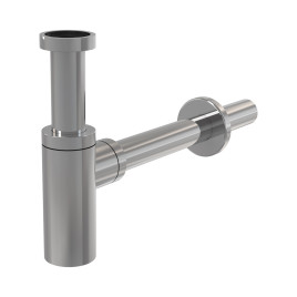 Сифон металлический круглый без выпуском для раковины AlcaPlast