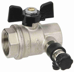 Кран шаровой Bugatti Oregon со спускником Внутренний-Внутренний