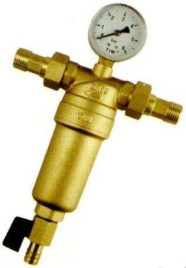 Фильтр промывной с манометром TIM (гор. вода) 1"